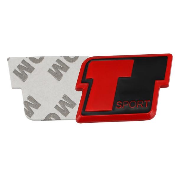 Car Sticker T Sport Emblem Badge Decals for Corolla RAV4 Prado Tundra Highlander Auris Venza Camry Prius Tacoma Sequoia