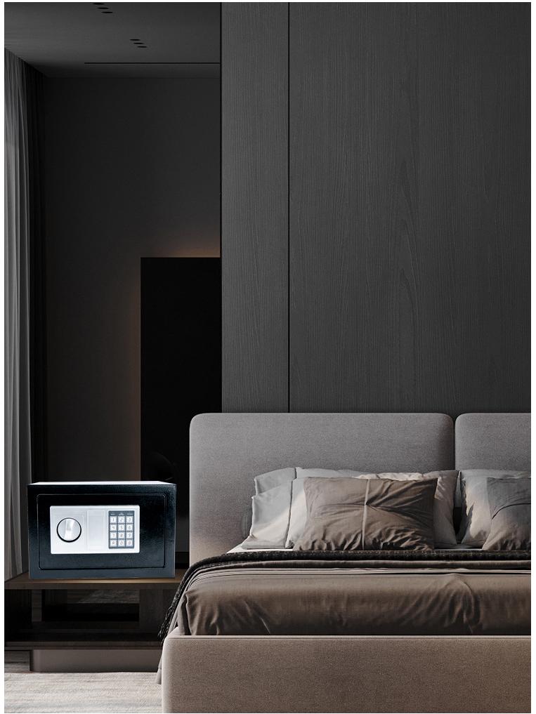 Secure Home Office Wall-Mount Electronic Steel Safe for Money Protection