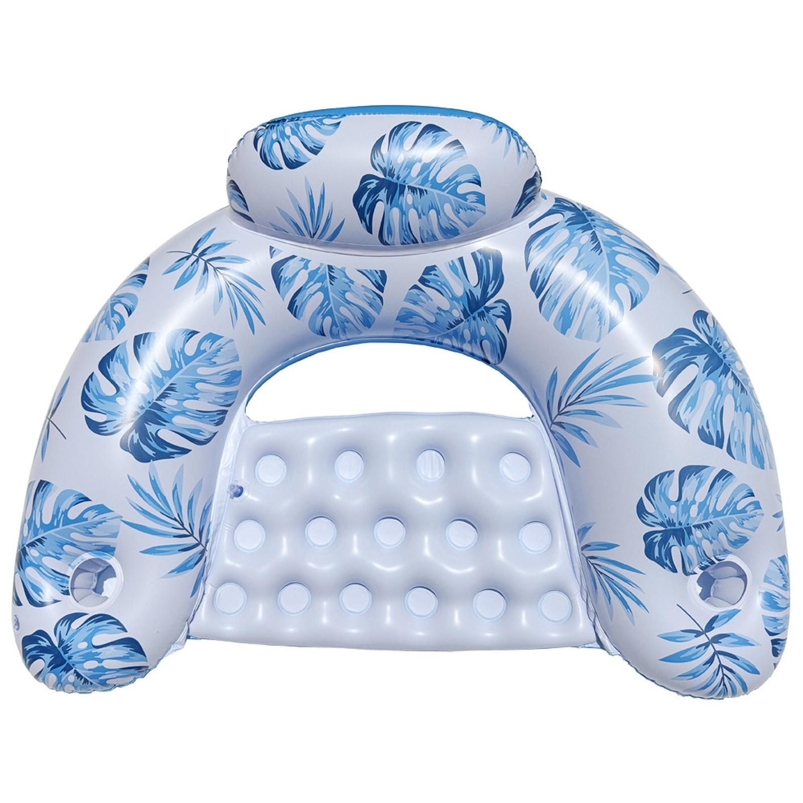 

Взрослое надувное плавающее кресло для слива ПВХ плавающий матрас складная надувная кровать One Size синий