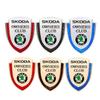 AAAAO1 Metal Car Rear Body Decals Side Emblem Badge for Skoda Fabia 1 RS Kodiaq Superb Rapid Octavia 2 A7 Tour Kamiq Yeti Decoration