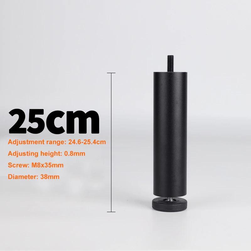 4 Stück verstellbare Möbelfüße M8 Aluminiumlegierung Tischbeine für TV-Schrank, Kleiderschrank, erhöhte Kühl-, Waschmaschinenfüße