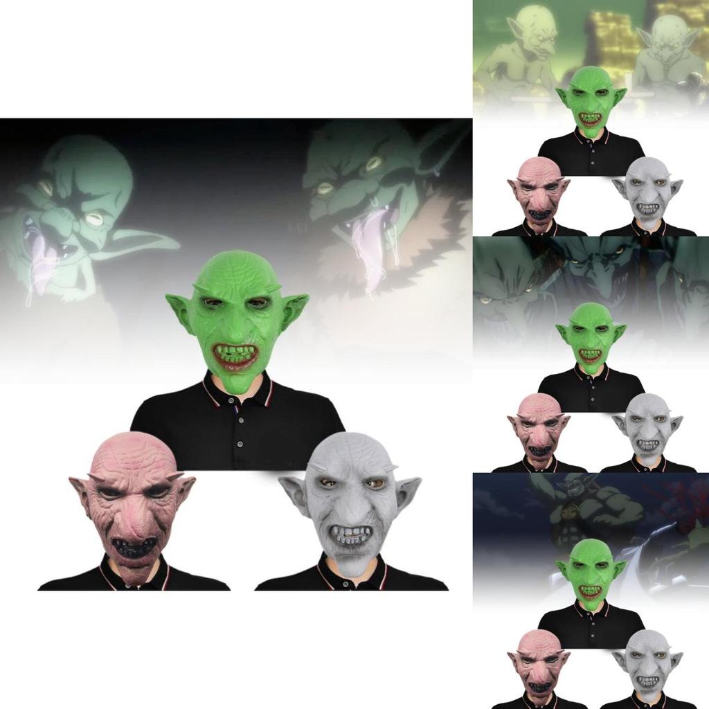 Terrifying Goblin Mask Full Face Costume Headpiece Perfect For Halloween Parties And Events