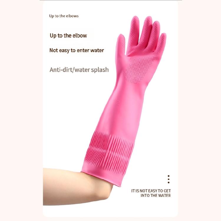 Stain Resistant Kitchen Gloves For Household Work Reinforced Latex Fast Drying Gloves for Home Utility Dishwashing Use
