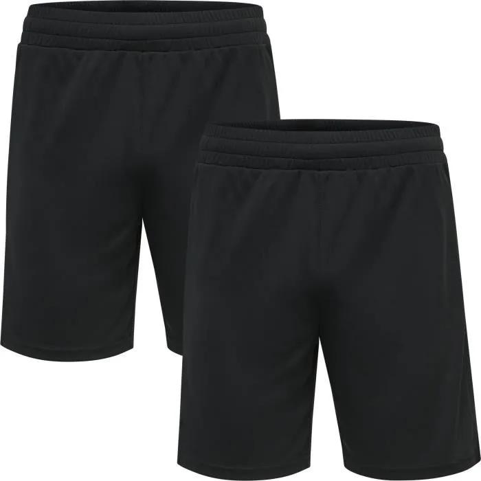hummel, Herren, Sporthose, Te Topaz 2-Pack Shorts Set (XL), Schwarz - Bild 3