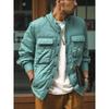 Outdoor Mountain-Style Functional Stand-Collar Padded Work Shirt Jacket for Men, Winter Cotton-Padded Jacket, Foreign Trade Men's Cotton Clothing