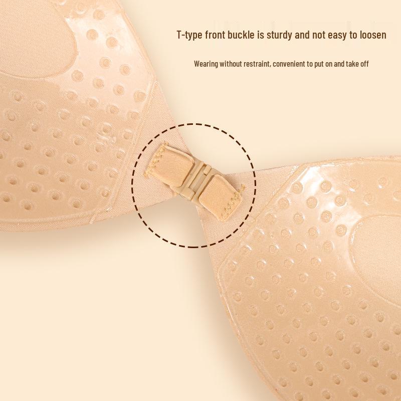 Mangoförmige selbstklebende Push-Up-BH-Einlagen: Atmungsaktive, unsichtbare Nippelabdeckungen für große Brüste - Anti-Hänge-Unterstützung für Hochzeitskleider