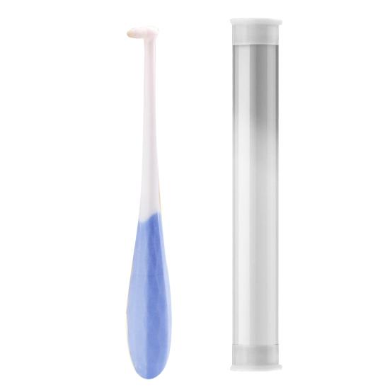 

Собача зубна щітка Щітка для догляду за зубами для кошенят і маленьких собак Видалення старого зубного нальоту та зубного каменю Інструмент для чищення зубів кота A синій