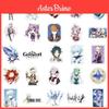 50pcs Genshin Impact Waterproof Stickers Reusable Adhesive Decoration