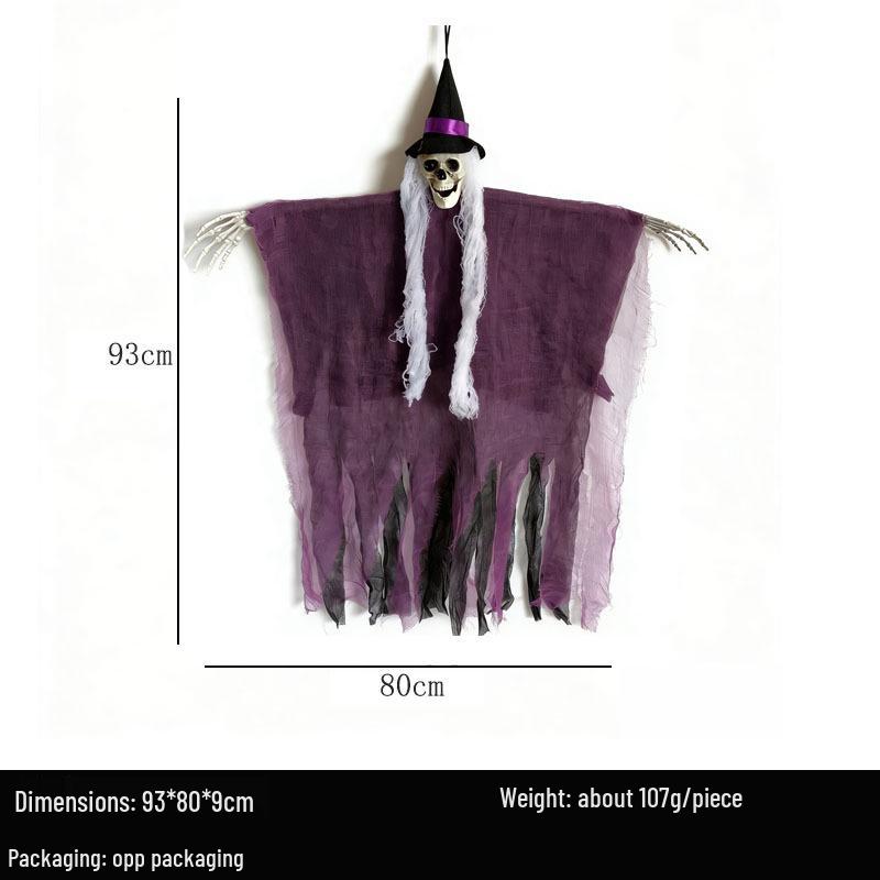Halloween Hanging Grim Reaper Skeleton Ghost - Haunted House & Bar Decor