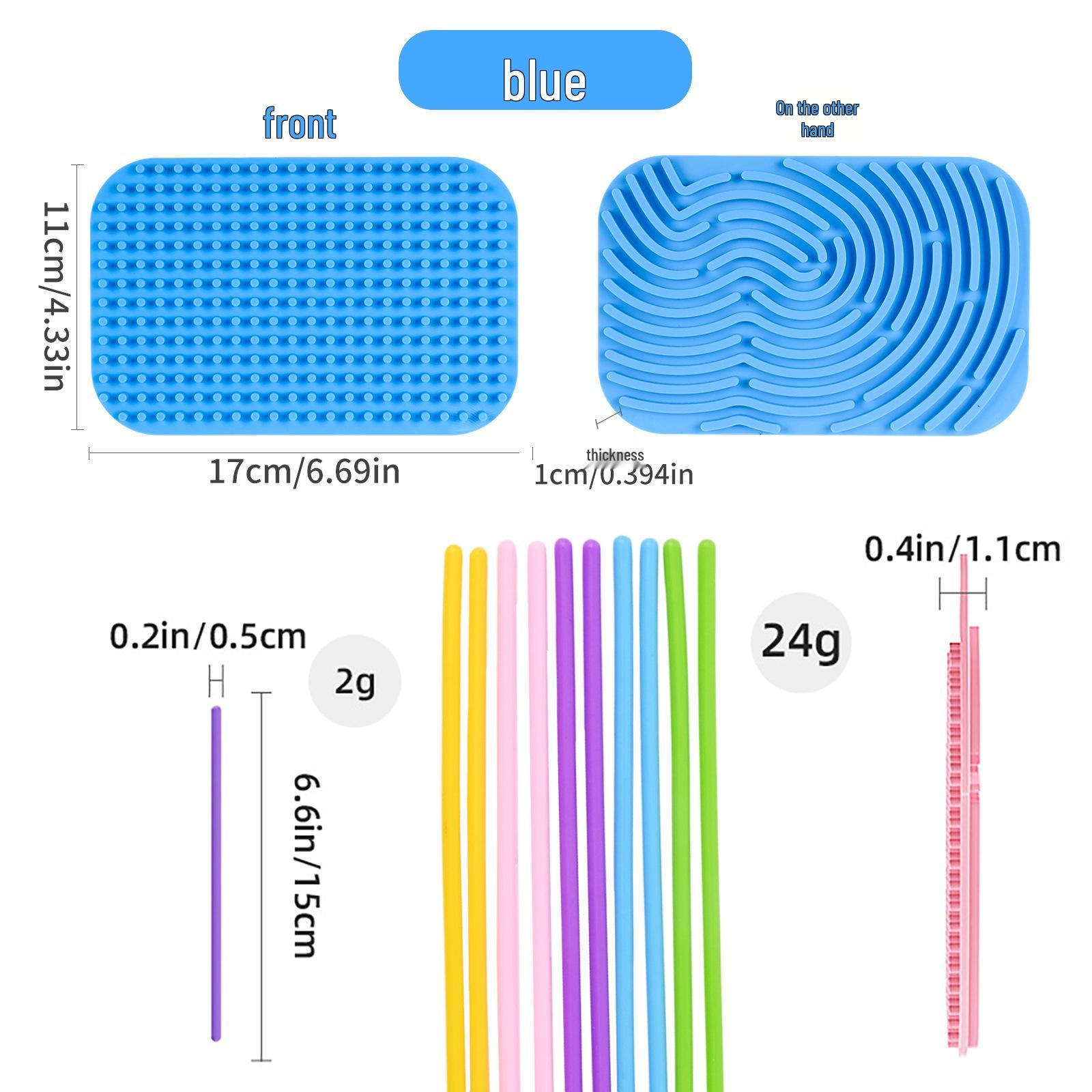 

Популярная силиконовая сенсорная доска для занятий для раннего образования родителей и детей и практической игры синий