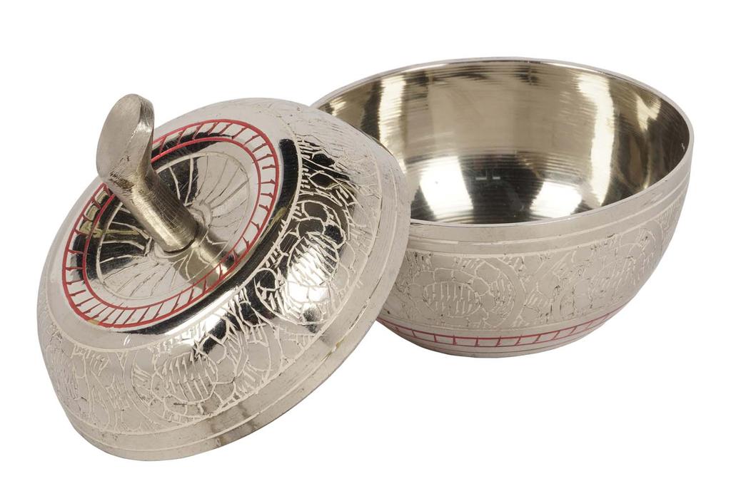 IBA Indianbeautifulart Messing Trinket smykkeskrin Smykkearrangør Dekorativ oppbevaringsring Øredobbereske Keepsake