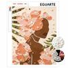 DIY Diamond Painting Kit Abstract Floral Lady Sparkling Diamond Art for Adults and Beginners. Handmade Home Wall Decor and Gifts