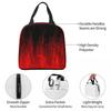 Red Fire Flame Insulated Lunch Bag for Kids School Cooler Thermal Food Box Tote Portable Lunch Boxes Container