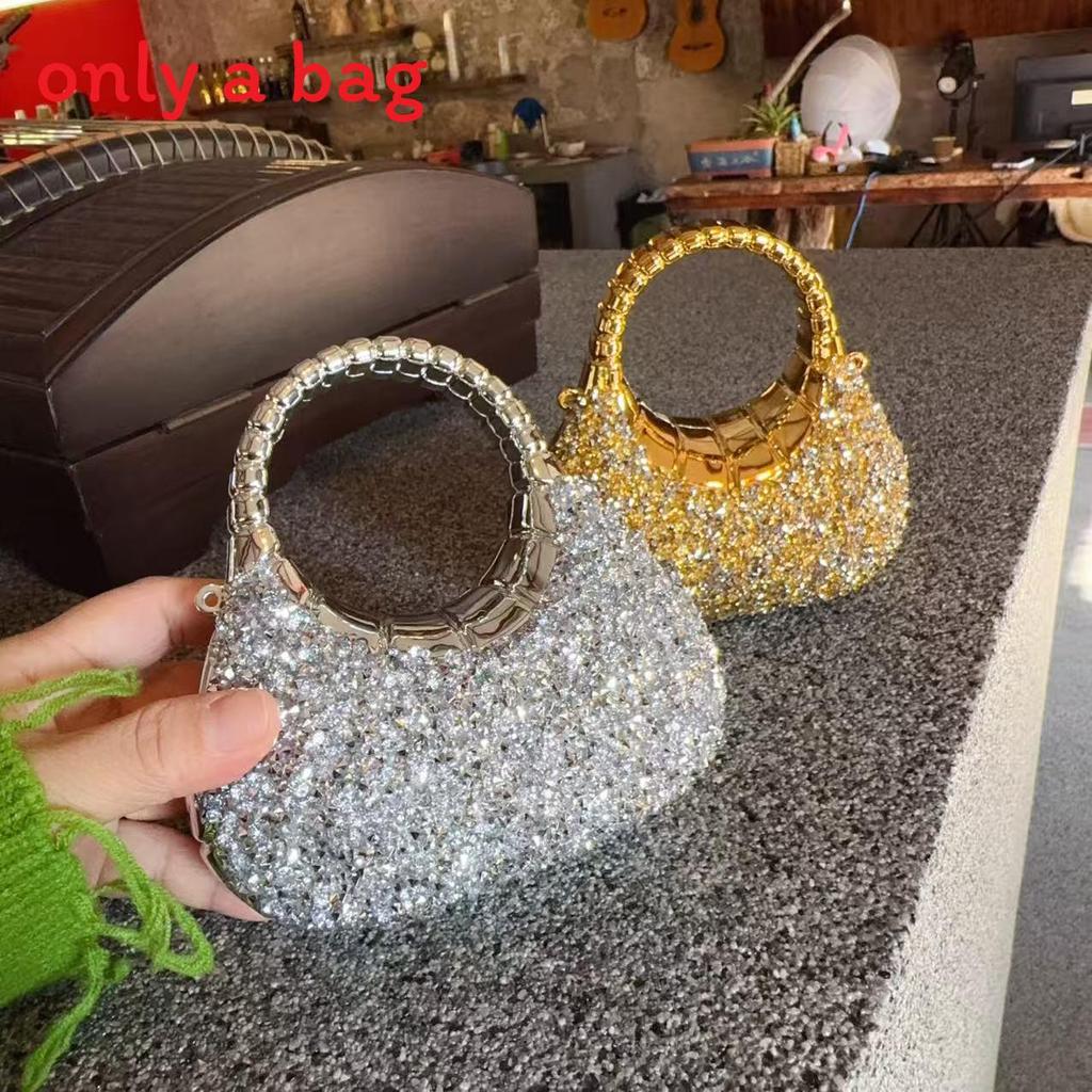 Acrylic Mini Childrens Clutch Bag With Rhinestone Embellishments For Daily Use