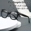 High-Definition Anti Blue Light Reading Glasses Fashionable Oversized Frame Ultra-Lightweight Comfortable Presbyopia Glasses