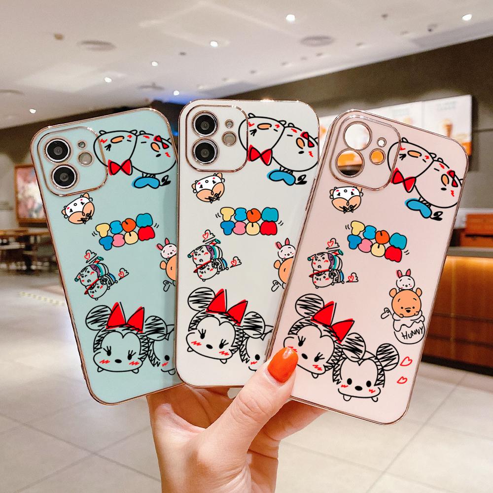 

Микки Минни Маус Пух Медведь Мягкий чехол с квадратным краем и покрытием для телефона Роскошный чехол из ТПУ для телефона Infinix