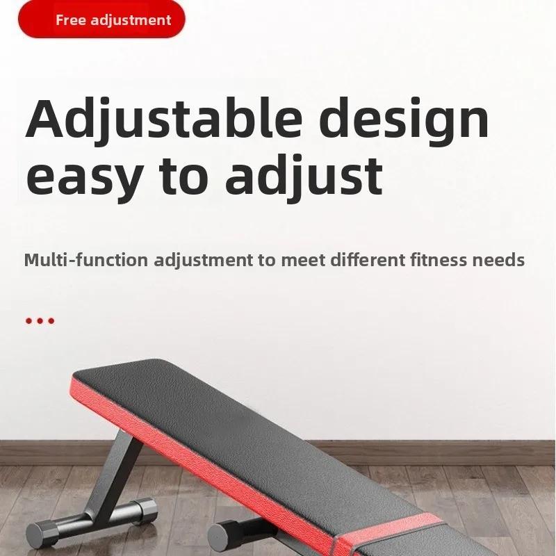 Multifunctional Folding Flat Bench for Dumbbell Workout Adjustable Fitness Training Equipment Home Gym Exercise Machine