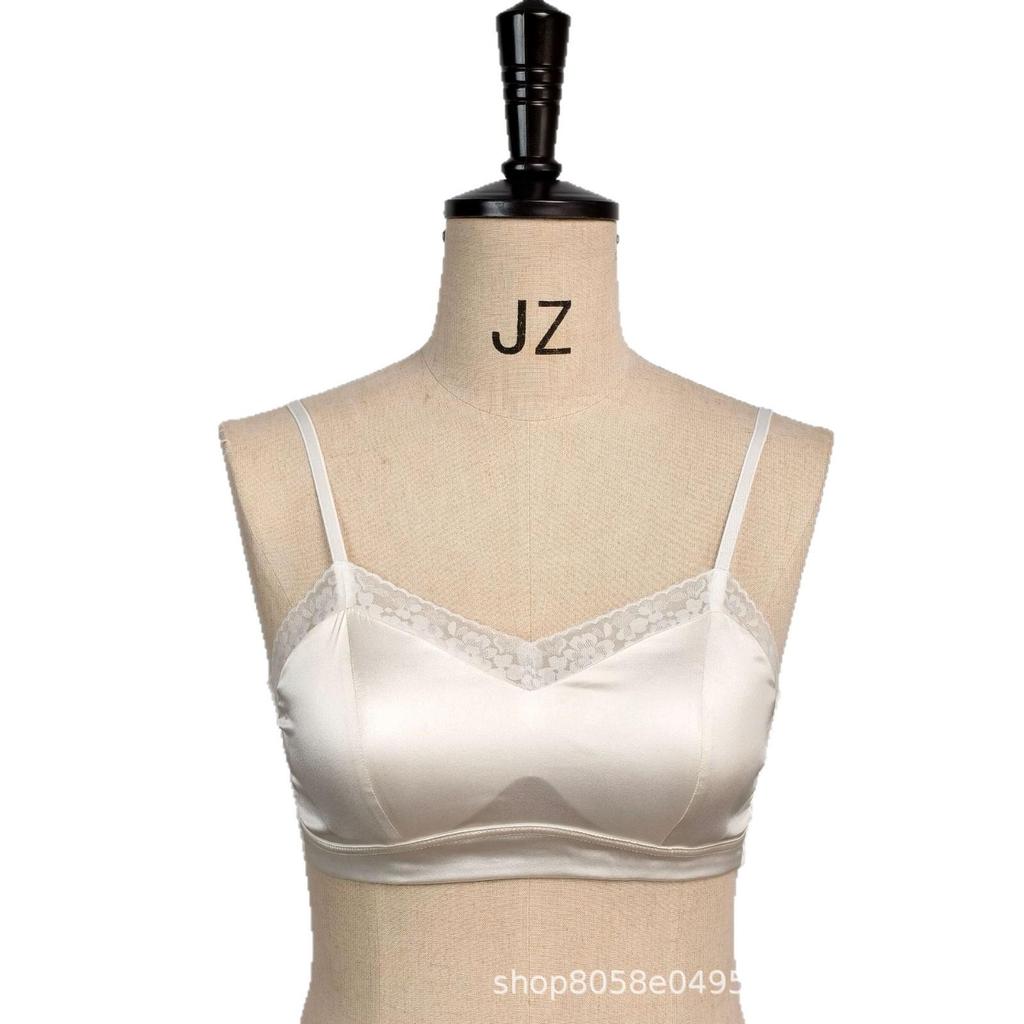 2026 Silk Satin Lace Wireless Lingerie Bra: Flattering Support for Larger Busts.