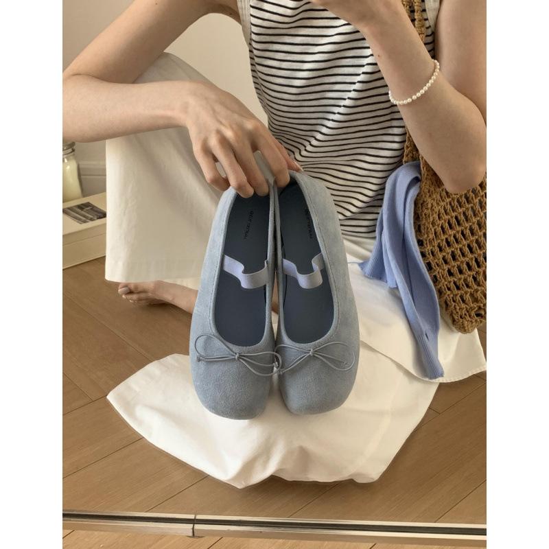 

Весенне-летние желтые туфли-лодочки с квадратным носком, на толстой мягкой подошве, женские туфли, новые туфли Мэри Джейн с бантом, балетки 39