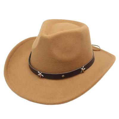 White Fang CZ169 American Casual Fedora with Outdoor Star Rock and (Brown), Brim, Hat, Pattern, Style, Men's Women's