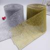 1 Yard 24 Rows Plastic Electroplated 4mm Hollow Mesh Ribbon Sparkling Curtains, Crafts, Christmas, Weddings, Party Decorations