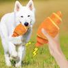 Plush Croissant Dog Toy Interactive Squeaky Treat Dispensing Pet Plaything Durable Soft Stuffed Animal for Small To Medium Dog