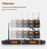 XTUGA RW2080 UHF Dual-Channel Wireless In-Ear Monitor System with Rackmount 2U Transmitter for Stage and Recording