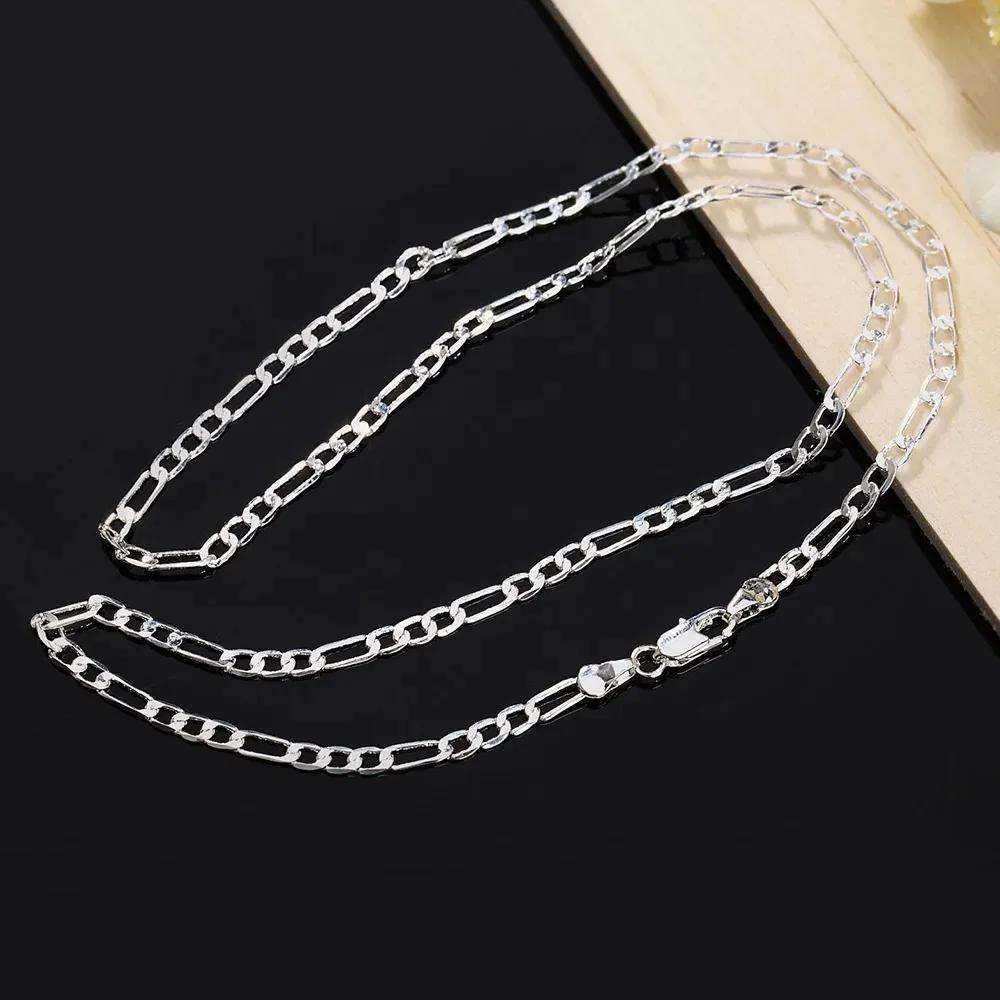 Popular Beautiful Fashion Elegant Copper Color Charm 4MM WOMEN LADY Nice Chain  Necklace Jewelry