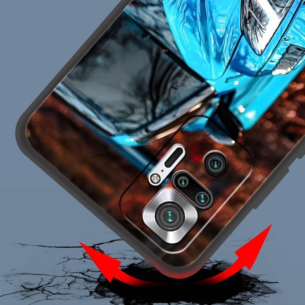 Blue Red JDM Sport Car Phone Case For Xiaomi Redmi Note 14 13 5G 10 11 12 Pro Plus 4G 14C 13C 12C 10C Black Cover