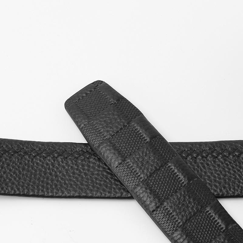 Mattierte Automatikschnalle Kanten Kopfschicht Rindsleder Gürtel High-End Business Casual Herren Trendgürtel
