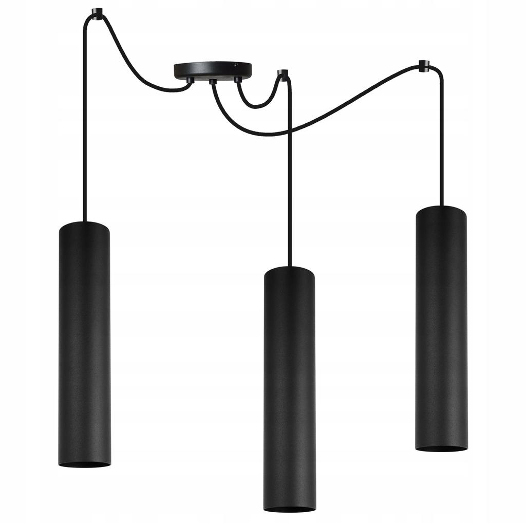 MODERN CEILING HANGING LAMP BLACK LED LAMP