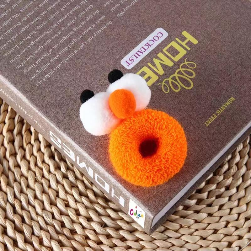 

Нова осінь і зима Смішні продажі Big Eyes Rope Girl Heart Candy Color High Elasticity 2-16 Years Hair Old one size помаранчевий