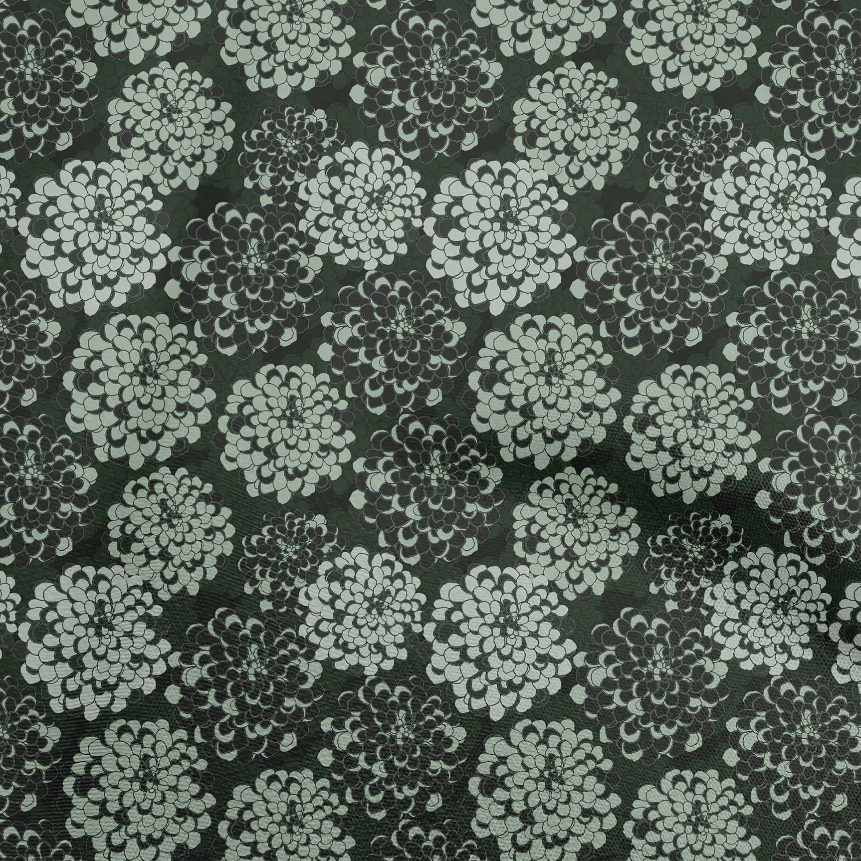 

OneOone Cotton Flex Grey Fabric Decorated Floral Craft Projects Decor Fabric Printed By The Yard 40 дюймів 42 Inch Wide - Viscose Chiffon кольору морської хвилі