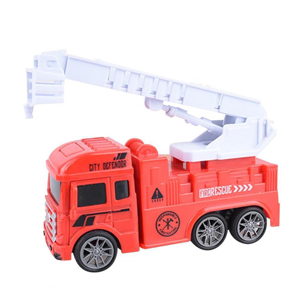 Fire Truck Toy Set Children's Inertial Ladder Lift Sprinkler Toy Diecast Engineering Car Models Fire Fighting Truck Toys for Kid