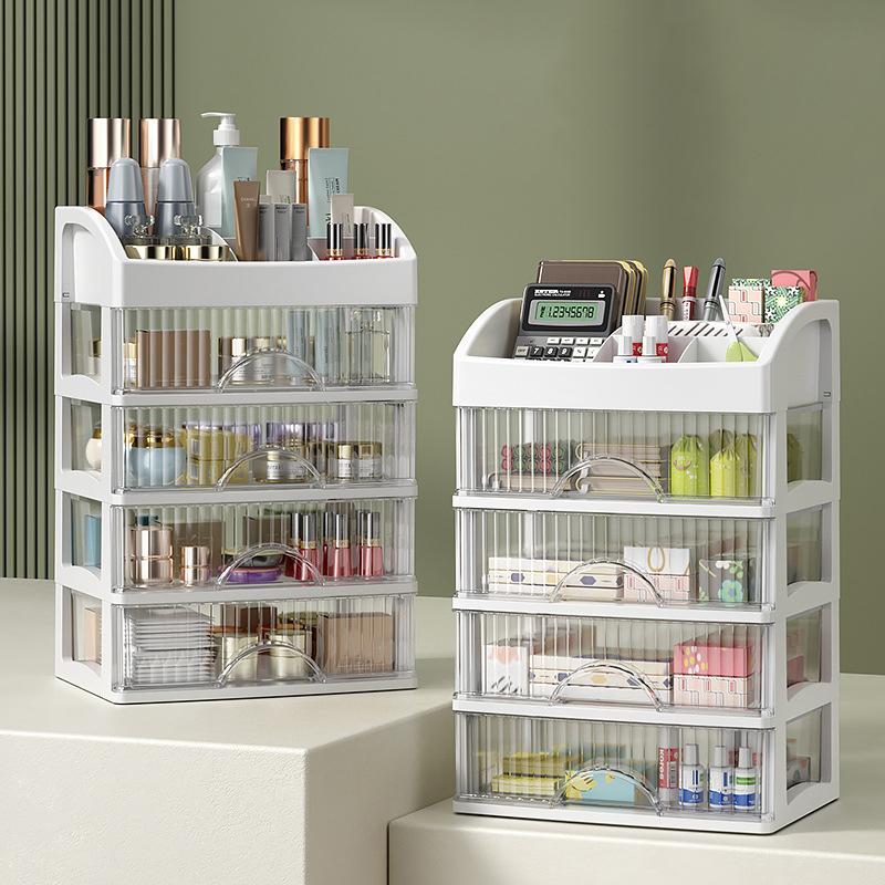 Desktop Storage Box Storage Drawer Hair Decoration Multi-Layer Storage Cabinet Cosmetics Jewelry Box Stationery Multi-Functional