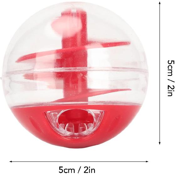 Zerodis Cat Leaky Food Toy Ball,Pet Interactive Slow Feeder Puzzle Ball Cat Treat Dispenser Toys for Bored Cats Relieve Boredom Dog Teeth Grinding