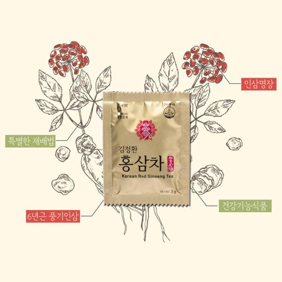 KimJungHwan Korean Red Ginseng Tea Set 3g X 60ea
