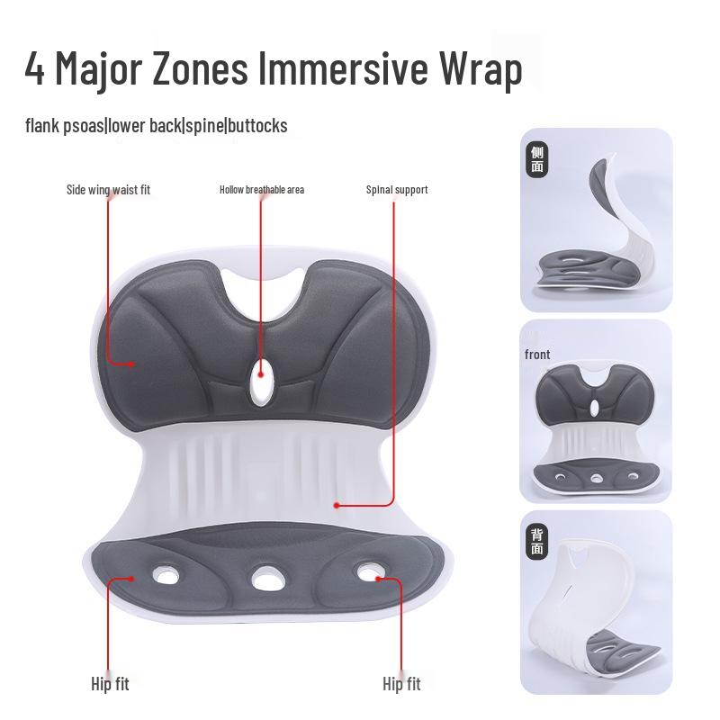 Ergonomic Lumbar Support Cushion for Office, Car, and Breastfeeding - Alleviates Fatigue and Promotes Posture Correction
