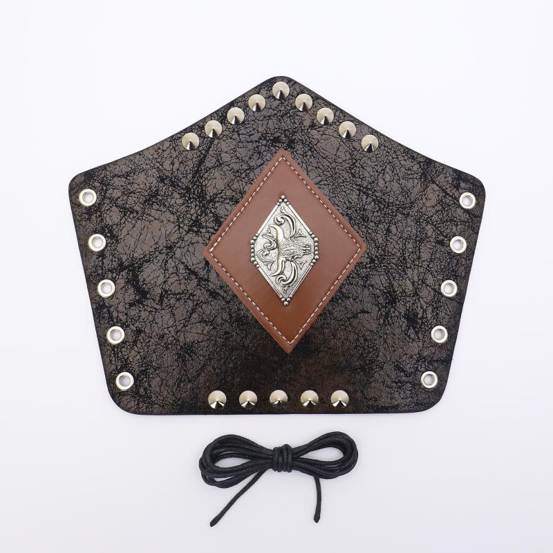 Bărbați Medieval Cosplay Armură din Piele PU Mănuși Manșete cu Șireturi Viking Pirat Cavaler Mănușă Brățară Brățară Accesorii Steam Punk