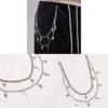 Metal Skull Cross Pendant Hip Hop Belt Chain For Men And Women