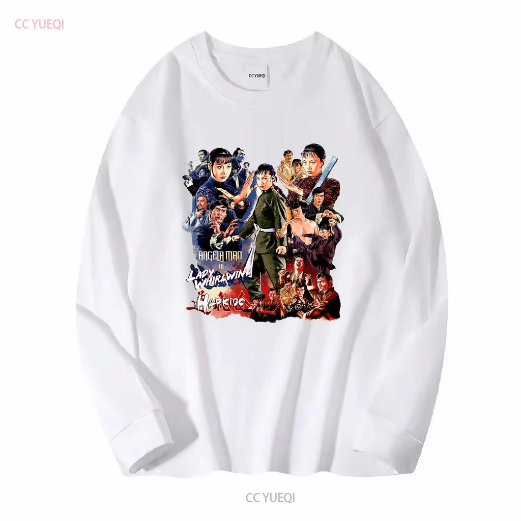 Angela Mao Lady Whirlwind Hapkido Movies T Shirt Heavy Cotton Vintage Washed Stretched Streetwear Slightly Soft Breathable
