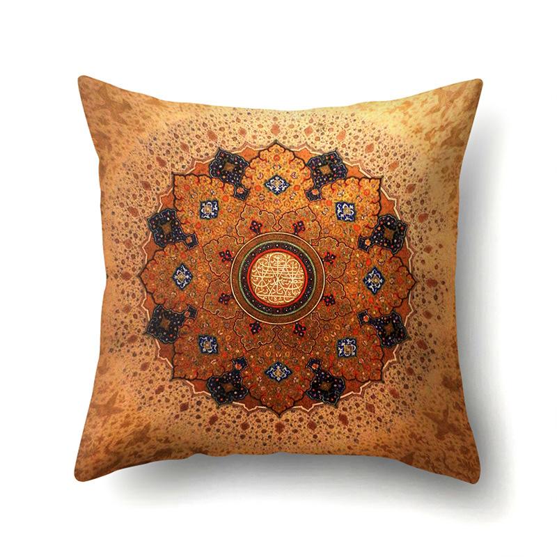Nordic Bohemian Ethnic Style Polyester Pillow Case Car Decoration Home Printed Bedside Pillow Case