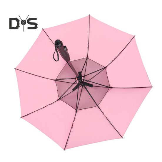 Deštník 3 v 1 s ventilátorem, bateriový provoz, UV ochrana proti slunci, přenosný, vodotěsný, větruodolný, letní, venkovní, slunečník proti dešti