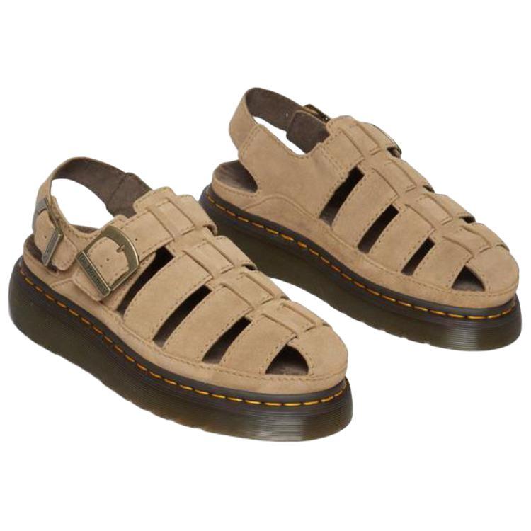Dr. Martens Sandalias Romanas Versátiles, Modernas y de Moda, Sandalias Unisex, Marrón Claro 32145439