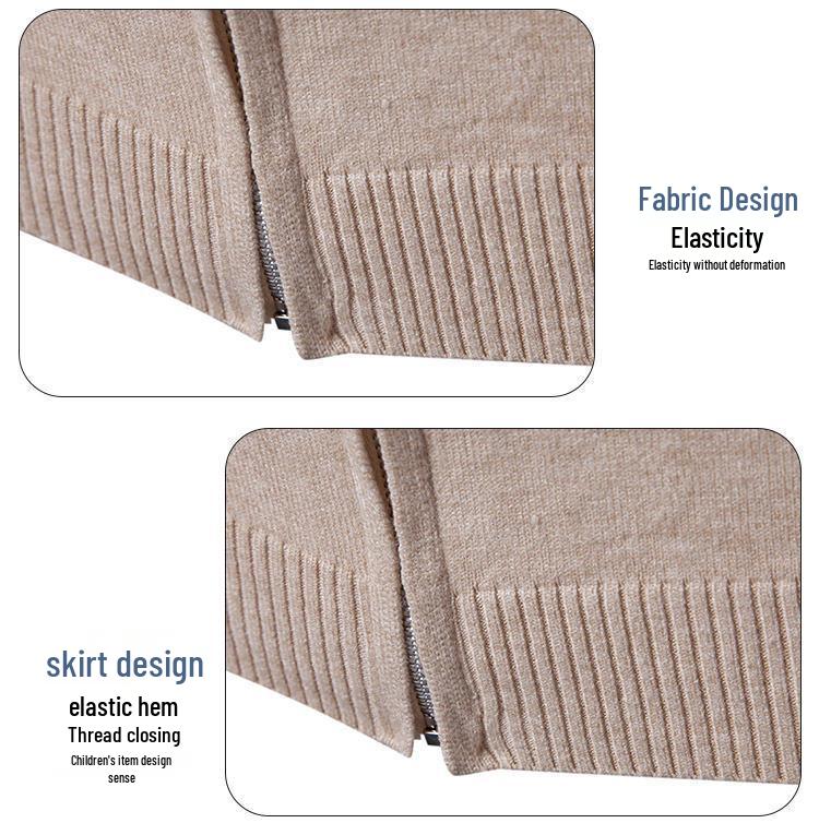 Men's Slim Fit Wool Cardigan Sweater - Autumn Winter Fashion Trend