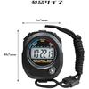 FUGSHIYI Stopwatch Sports Digital Stopwatch, 0.01 Second Measurement Watch Timer, High Accuracy T...