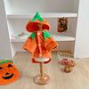 Winter Dog Coat, Warm Thick Vest for Small Medium Dogs, Leash Compatible Snowsuit, Cute Pumpkin Costume for Puppy