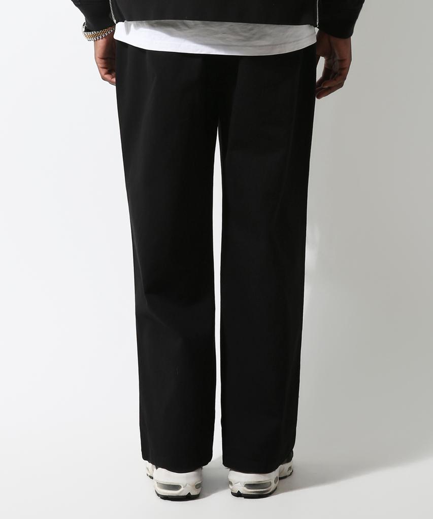 Seuteulaikeu Washed Cotton Relaxed Pants (Black)