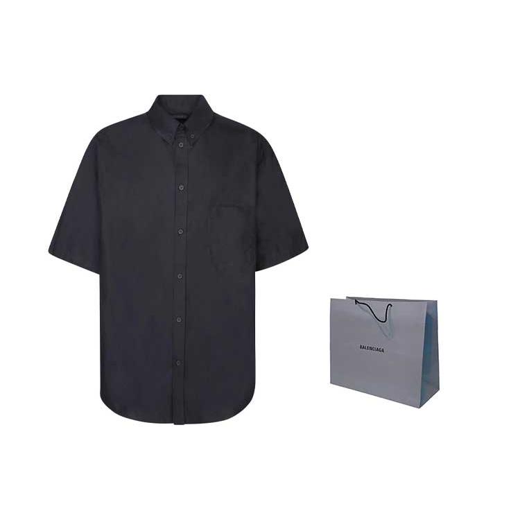 Balenciaga Collared Short Sleeve Shirt 773393TNM601000