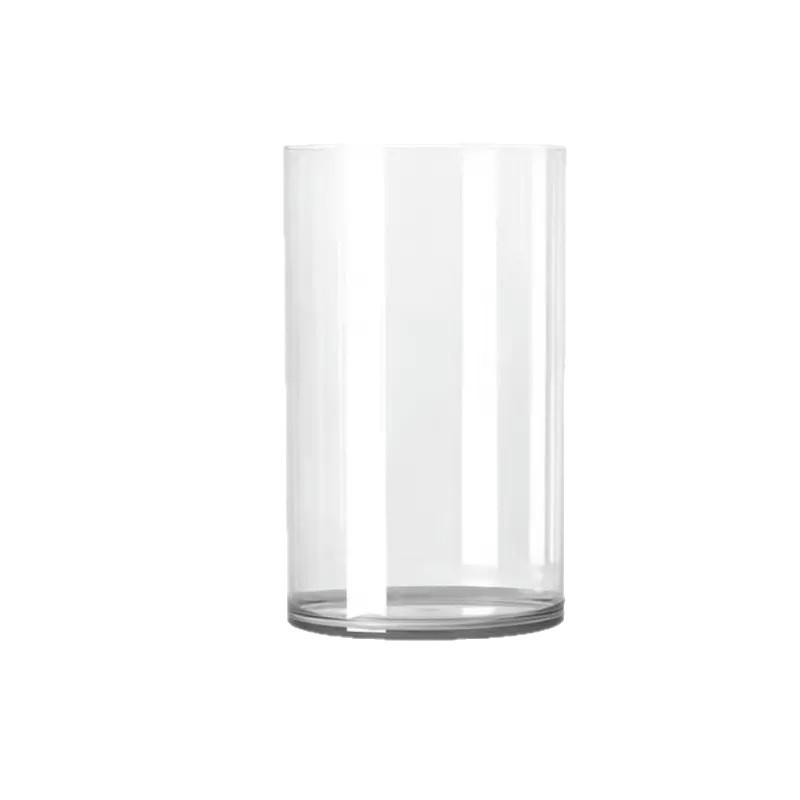 Acrylic Transparent Vase for Flower Arrangements and Lucky Bamboo - Large Straight Cylinder Design